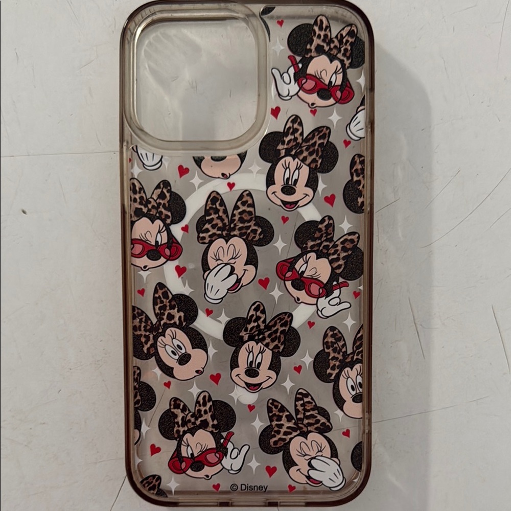 Disney Minnie Mouse iPhone Case Black and Red